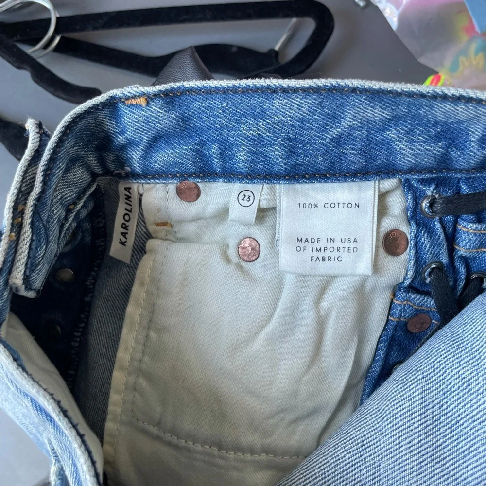 Grlfrnd lace up jeans size 23